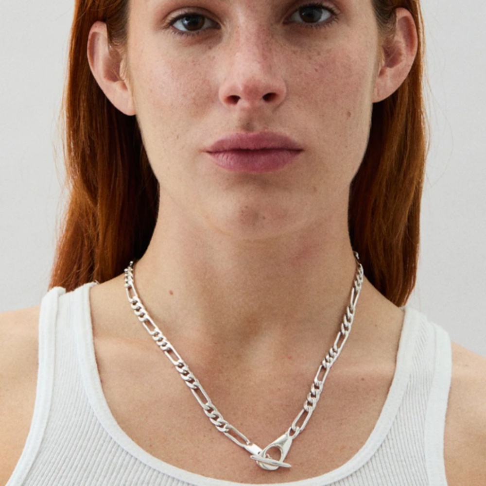 Hernan Herdez Sterling Silver Figaro Chain Necklace, 20 Inches